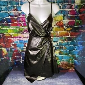 SHEIN Faux Leather Dress Women’s Sz S